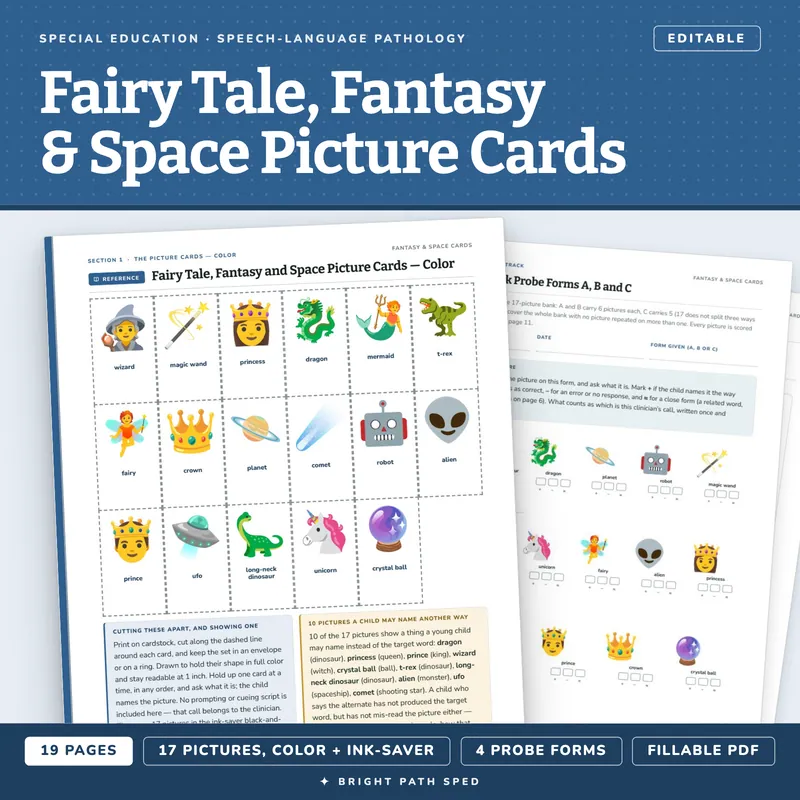 Fairy Tale, Fantasy and Space Picture Cards, image 1 of 4