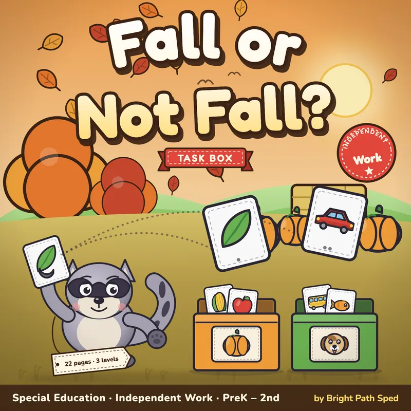 Fall Sort Task Box, image 1 of 4