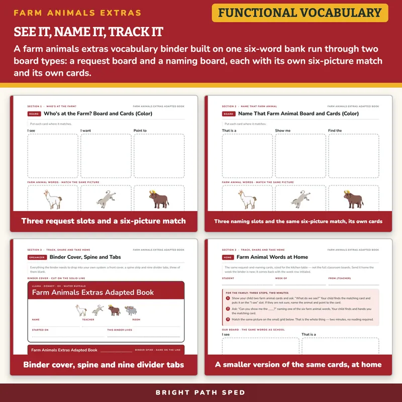 Farm Animals Extras Adapted Book, image 3 of 4