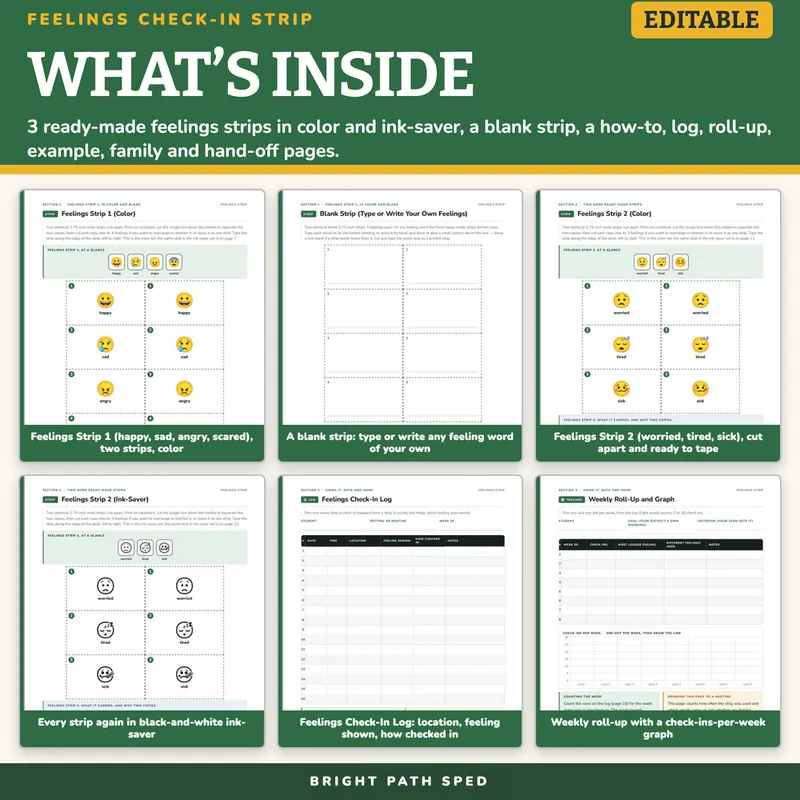 Feelings Check-In Strip, image 2 of 4