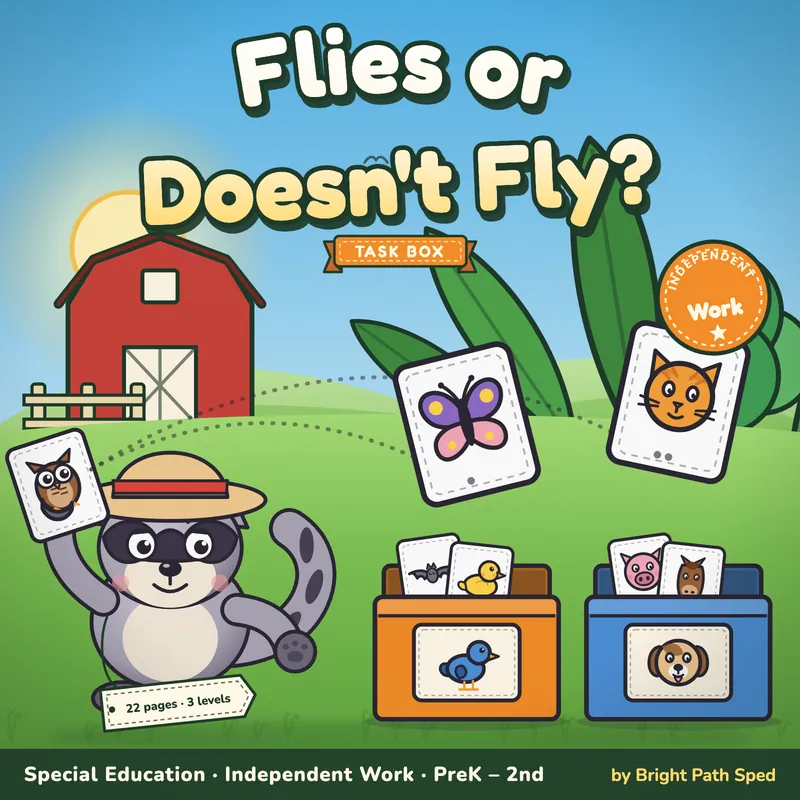Flies vs Not Flies Sort Task Box, image 1 of 4