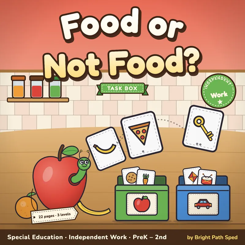 Food vs Not Food Sort Task Box, image 1 of 4
