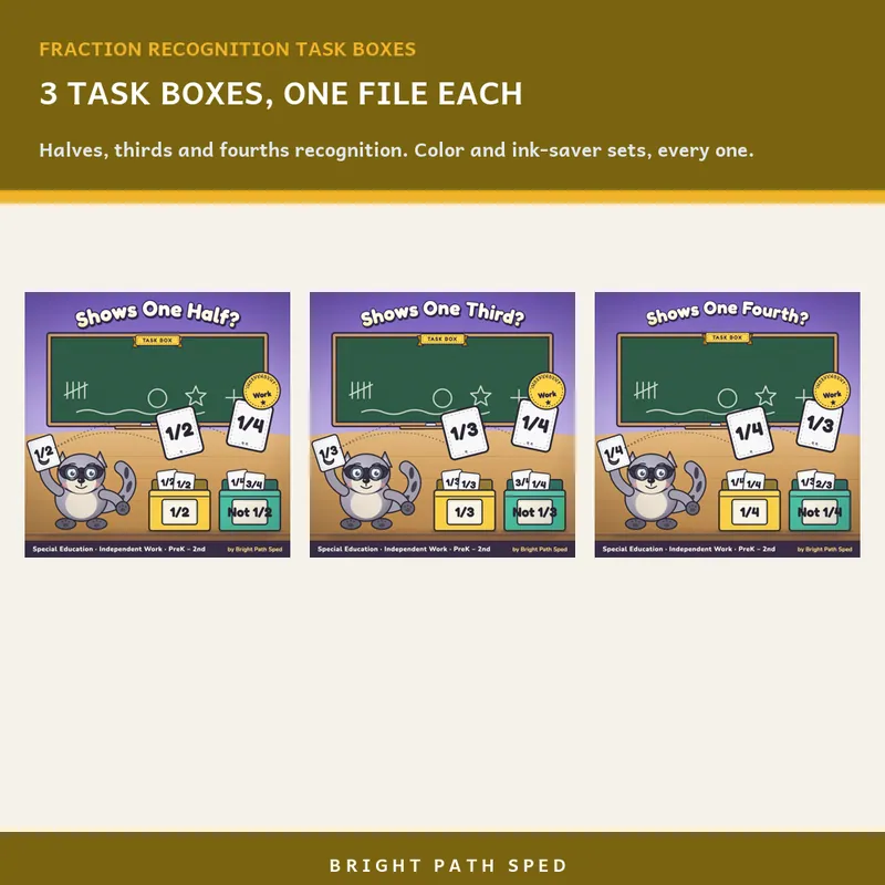 Fraction Recognition Task Box Bundle, image 2 of 3