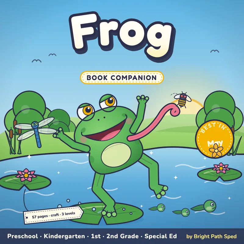 Frog Book Companion May Preschool Kindergarten 1st 2nd Grade Special Ed, image 1 of 4