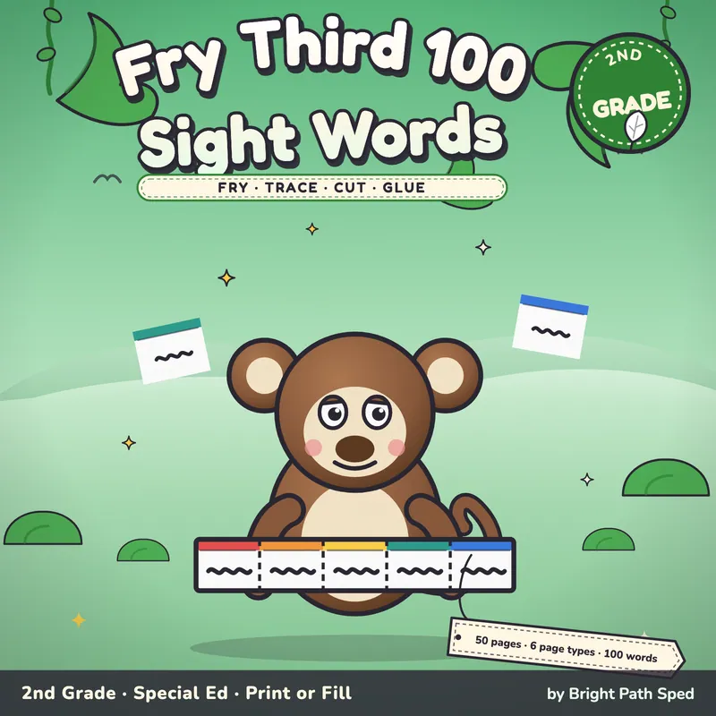 Fry Third Hundred Sight Word Worksheets, image 1 of 4