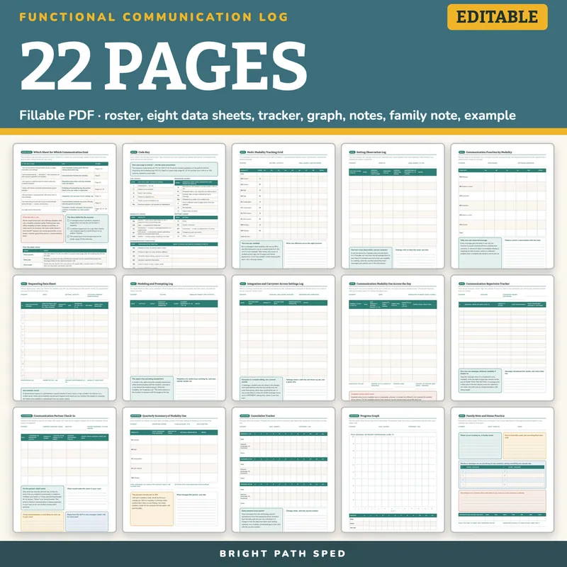 Functional Communication Log Editable, image 4 of 4