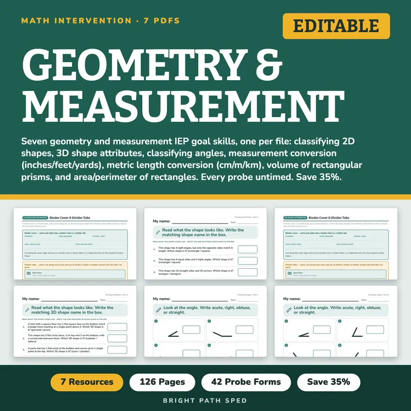 Geometry and Measurement Progress Monitoring Probes Bundle, image 1 of 3