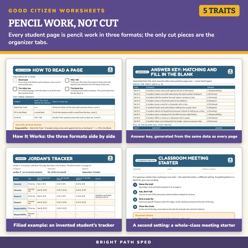 Good Citizen Worksheets K-2, image 3 of 4
