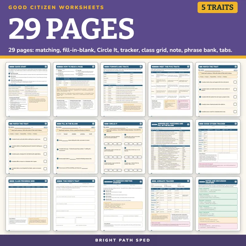 Good Citizen Worksheets K-2, image 4 of 4
