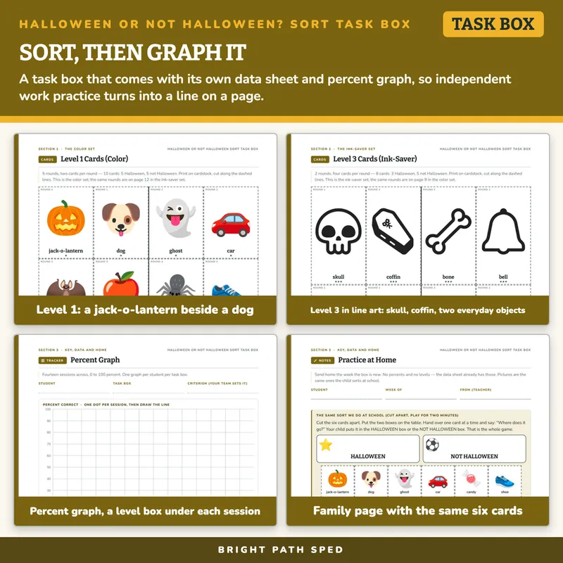 Halloween or Not Halloween? Sort Task Box, image 3 of 4