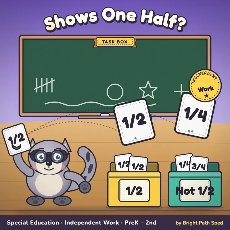 Halves Recognition Sort Task Box, image 1 of 4