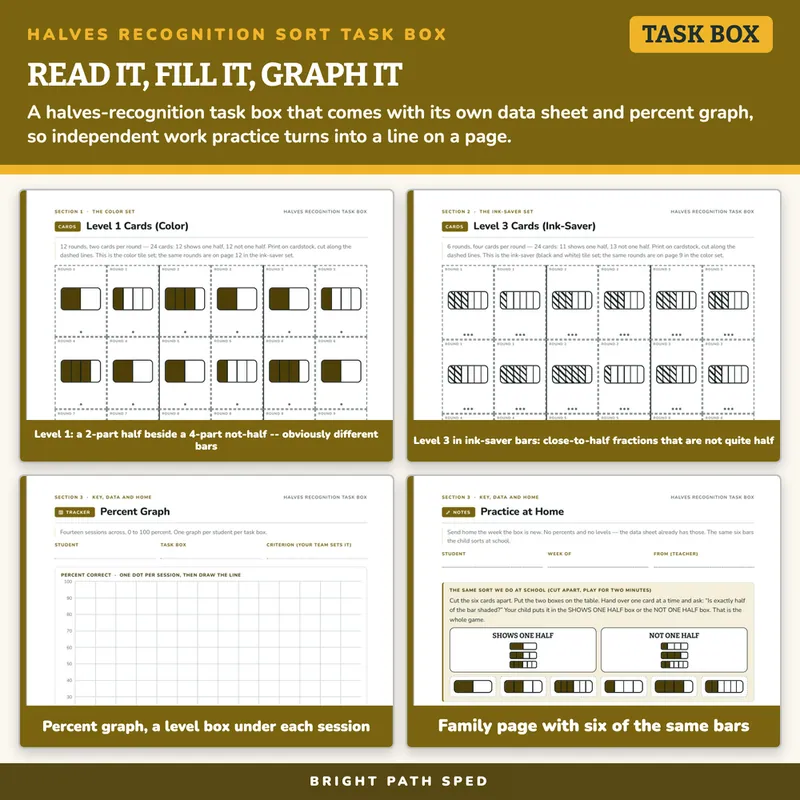 Halves Recognition Sort Task Box, image 3 of 4