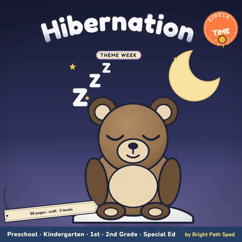 Hibernation Theme Week PreK-2nd Grade Special Ed, image 1 of 4