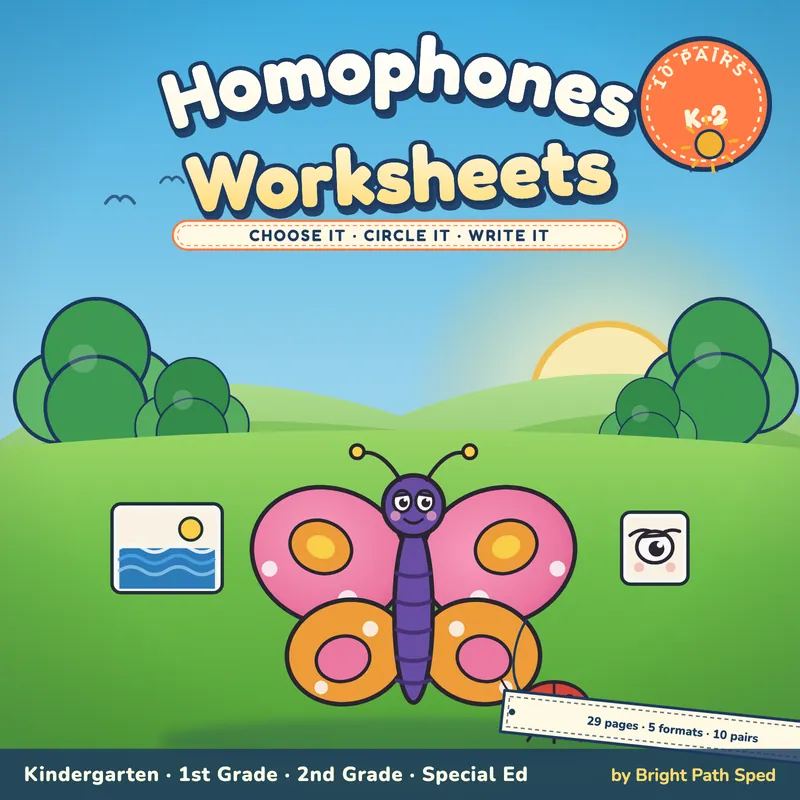 Homophones Worksheets, image 1 of 4