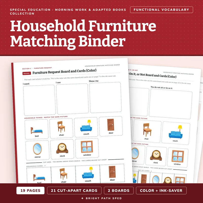 Household Furniture Matching Binder, image 1 of 4