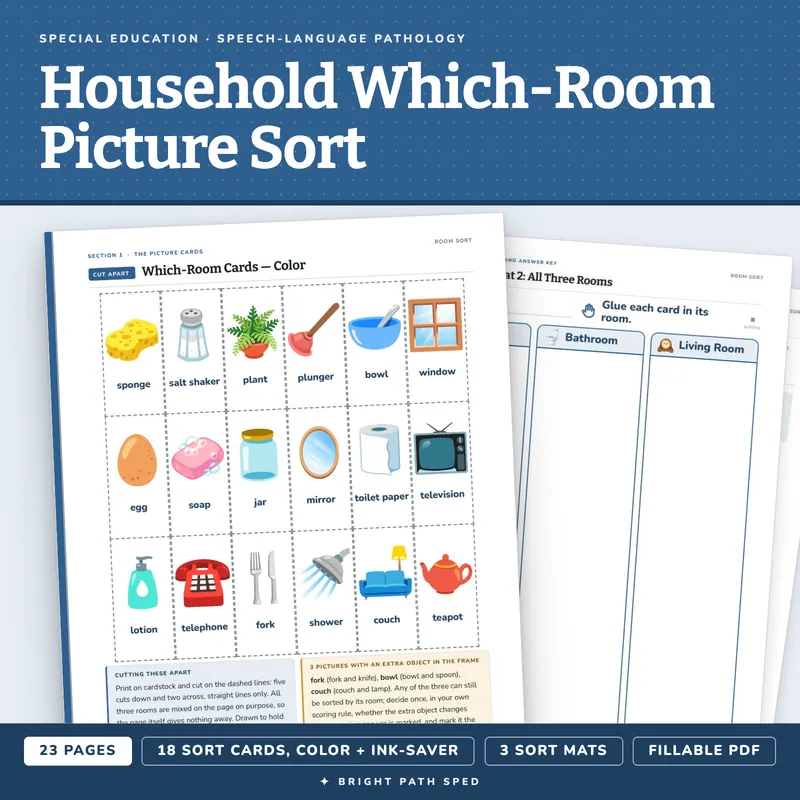 Household Which-Room Picture Sort, image 1 of 4