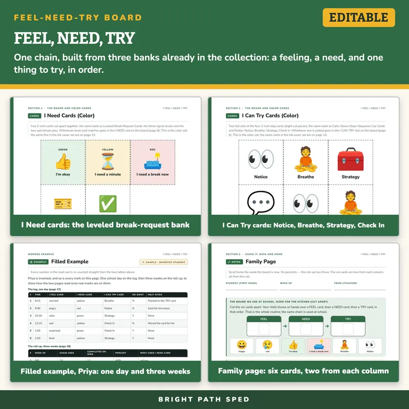 I Feel, I Need, I Can Try Check-In Board, image 3 of 4