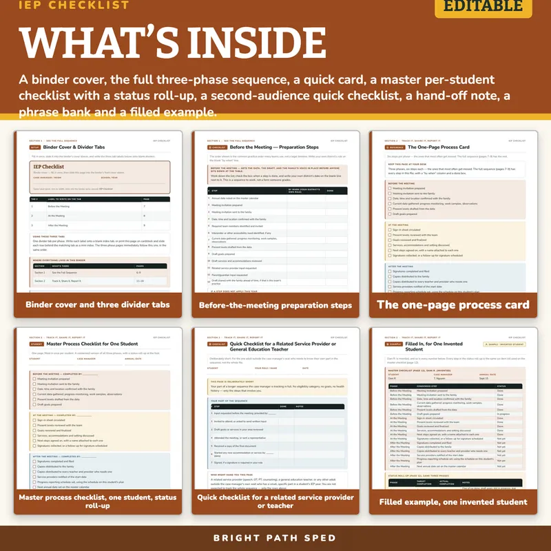 IEP Checklist, image 2 of 4