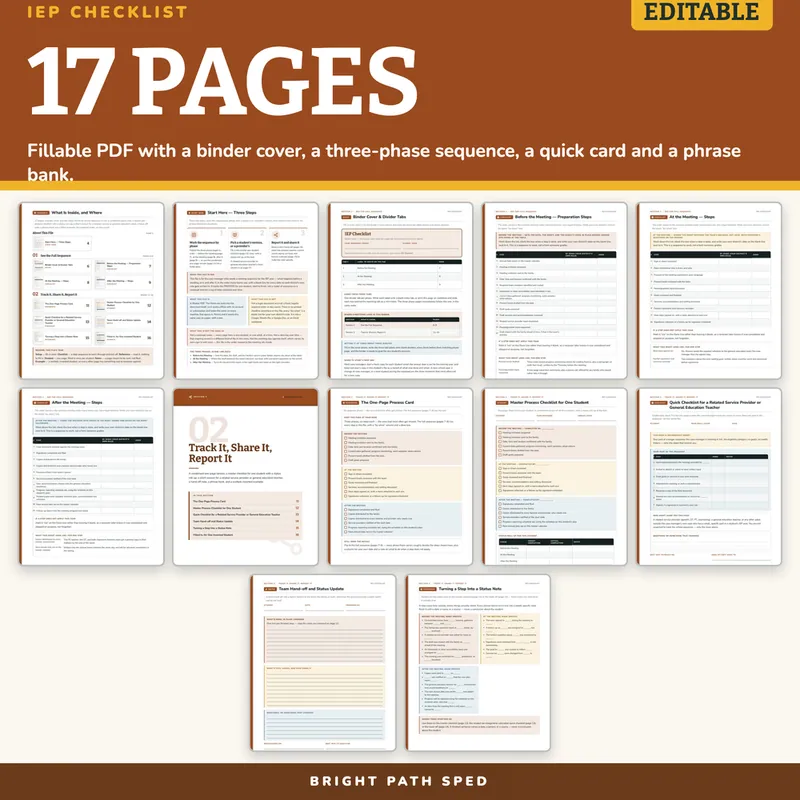 IEP Checklist, image 4 of 4