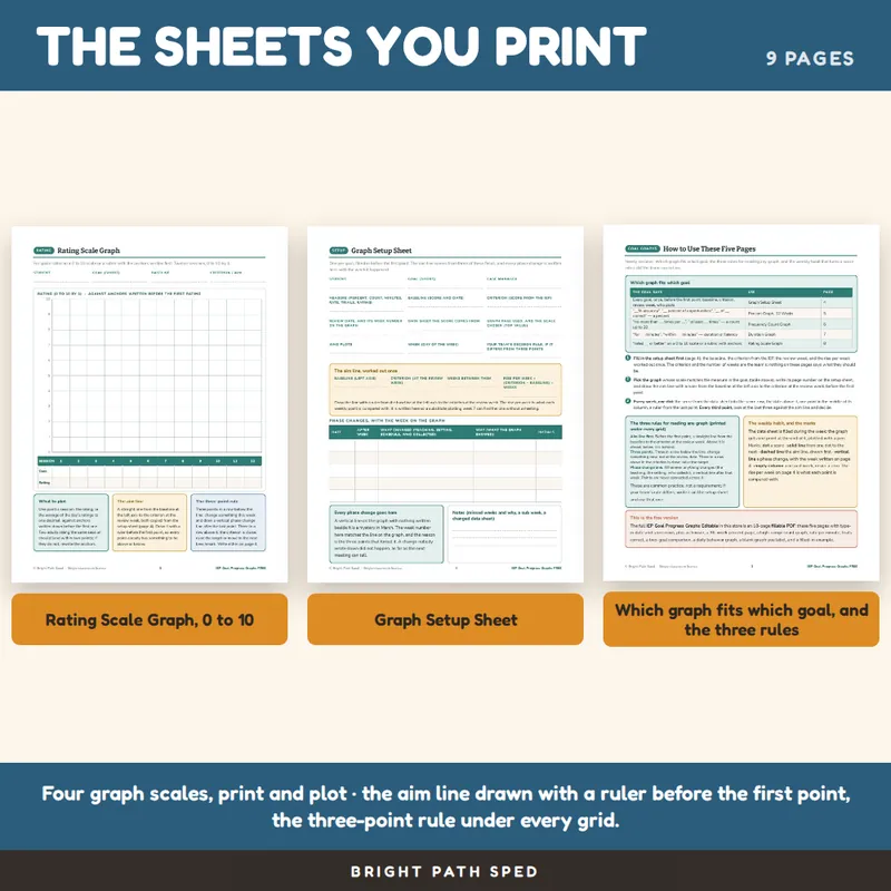 IEP Goal Progress Graphs FREE, image 3 of 4