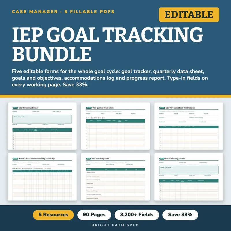 IEP Goal Tracking Bundle, image 1 of 3