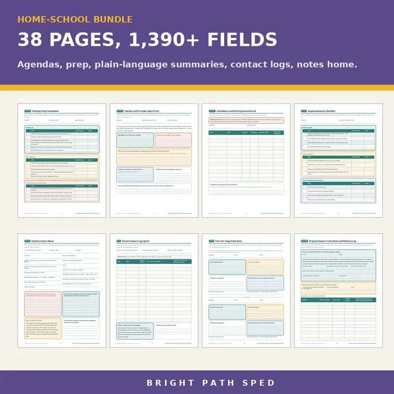 IEP Parent Communication Home School Notes Bundle, image 3 of 3