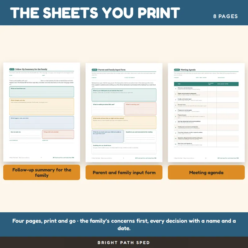 IEP Parent Input Form FREE, image 3 of 4