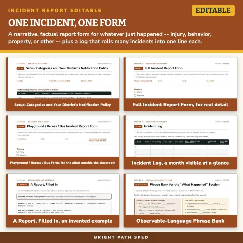 Incident Report Editable, image 3 of 4