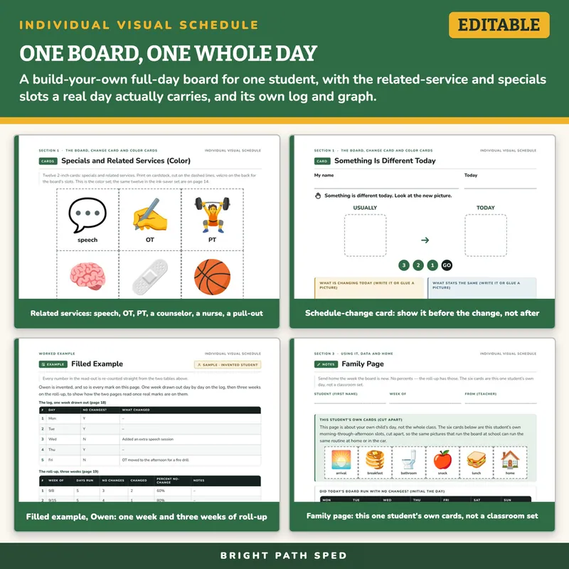 Individual Visual Schedule, image 3 of 4