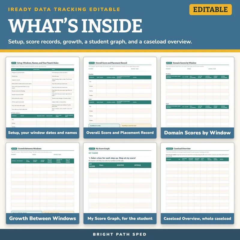 iReady Data Tracking Editable, image 2 of 4