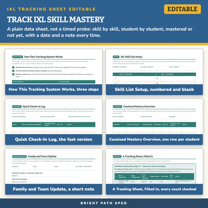 IXL Tracking Sheet, image 3 of 4