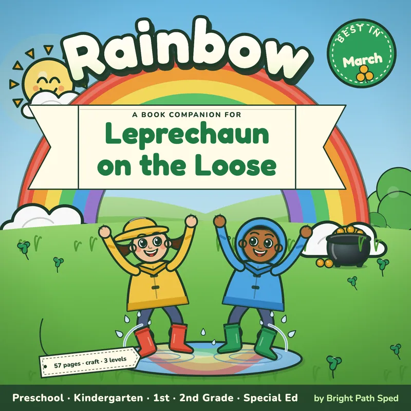Leprechaun on the Loose Book Companion March PreK K 1st 2nd Special Ed, image 1 of 4