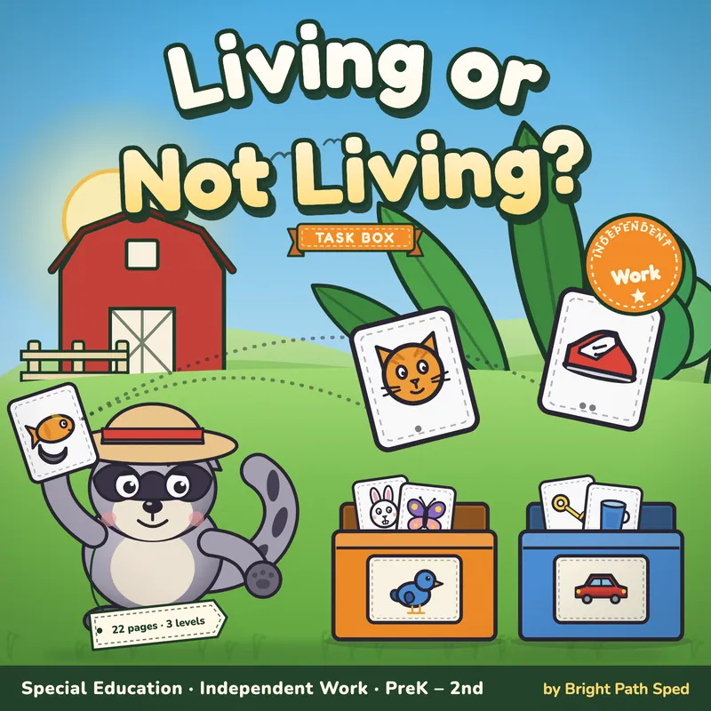 Living vs Not Living Sort Task Box, image 1 of 4