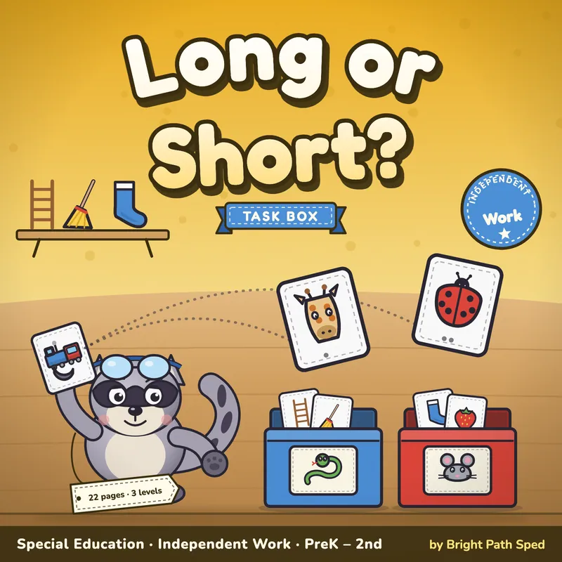 Long or Short Sort Task Box, image 1 of 4