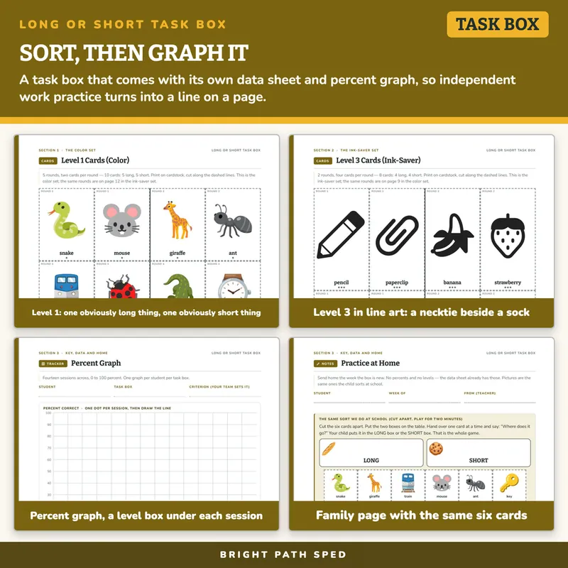 Long or Short Sort Task Box, image 3 of 4