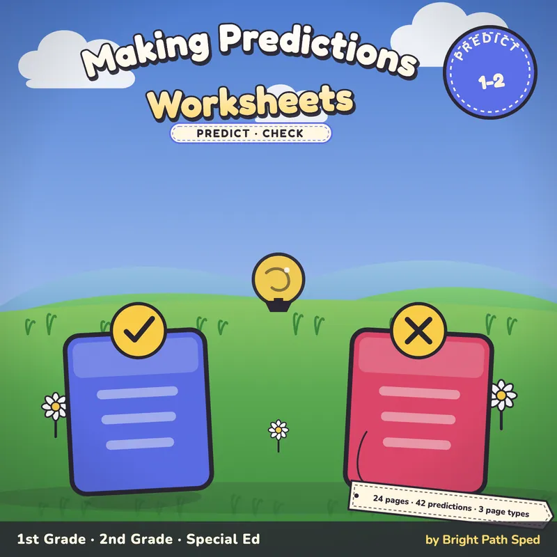 Making Predictions Worksheets, image 1 of 4