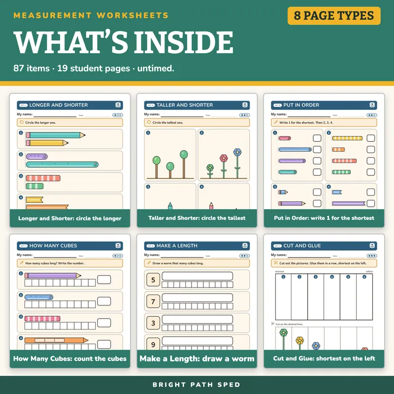 Measurement Worksheets, image 2 of 4