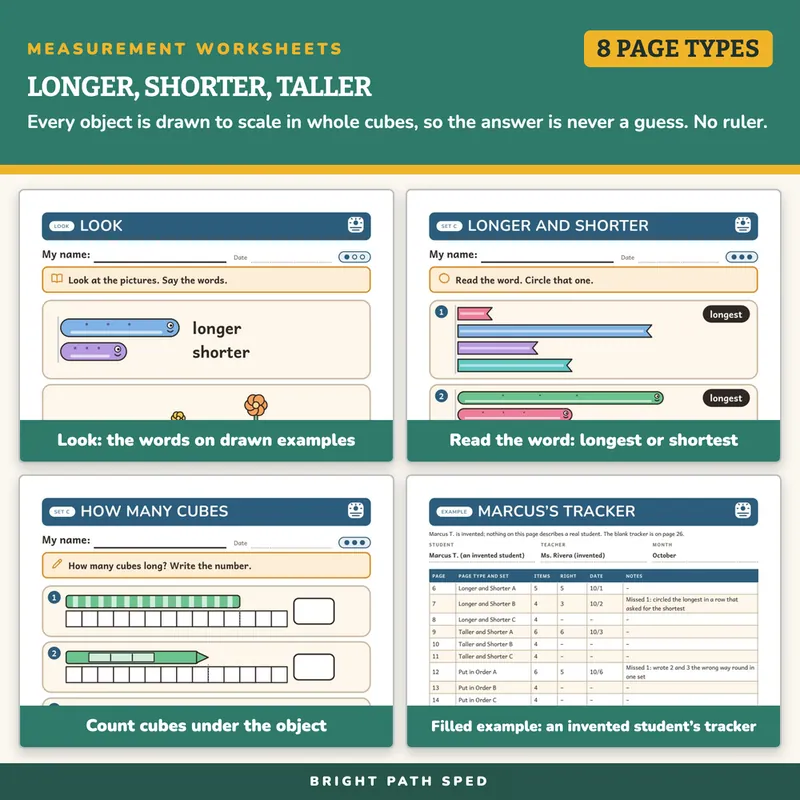 Measurement Worksheets, image 3 of 4