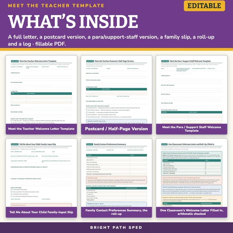 Meet the Teacher Template Editable, image 2 of 4