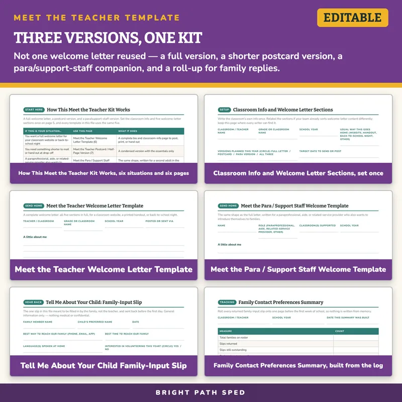 Meet the Teacher Template Editable, image 3 of 4
