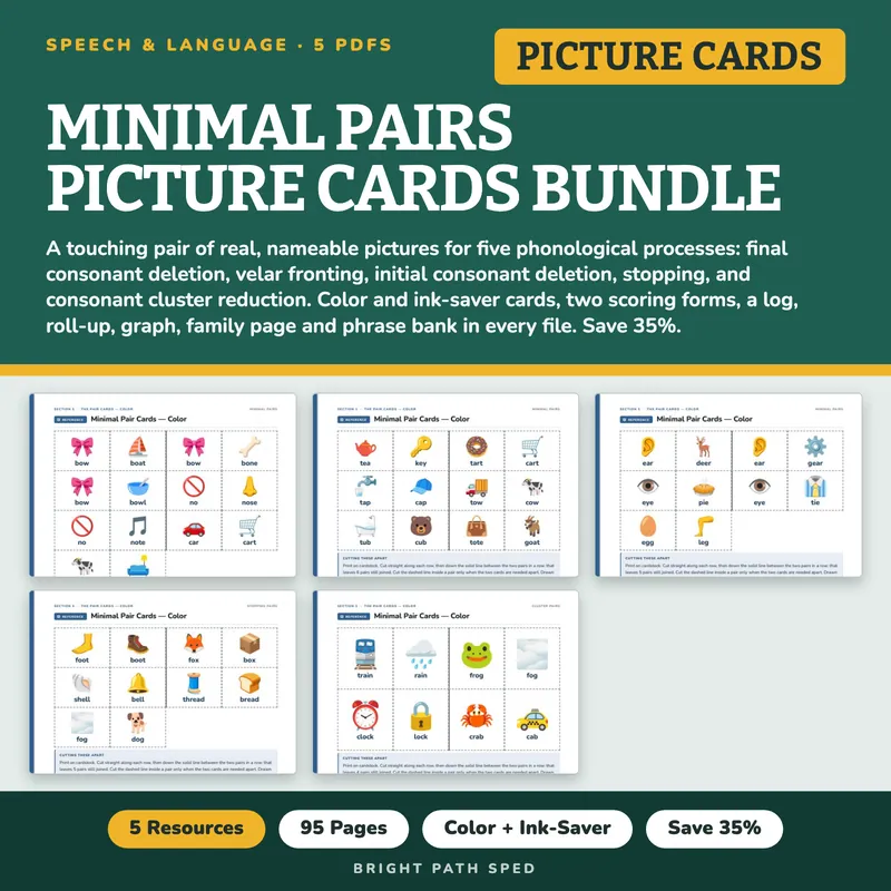Minimal Pairs Picture Cards Bundle, image 1 of 3