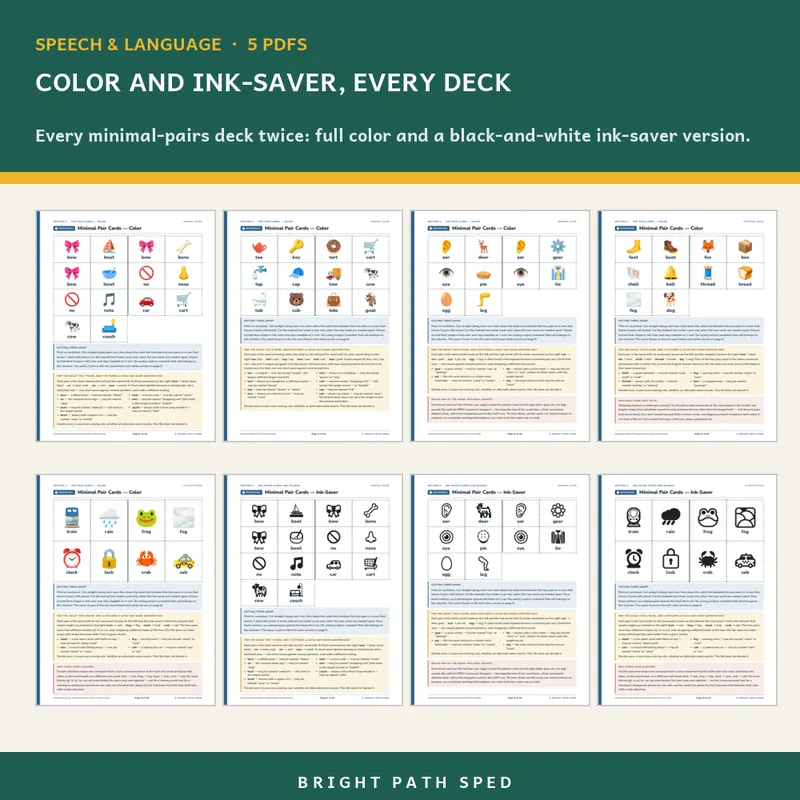 Minimal Pairs Picture Cards Bundle, image 3 of 3