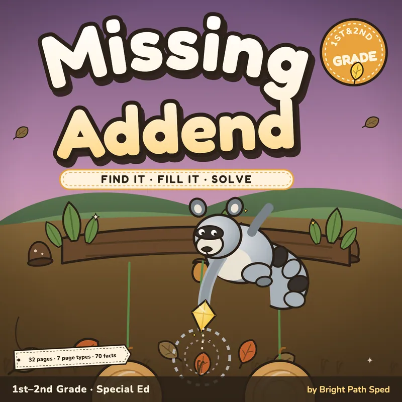 Missing Addend Worksheets Within 20, image 1 of 4