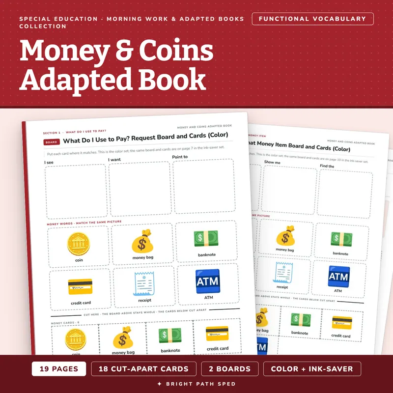 Money and Coins Adapted Book, image 1 of 4