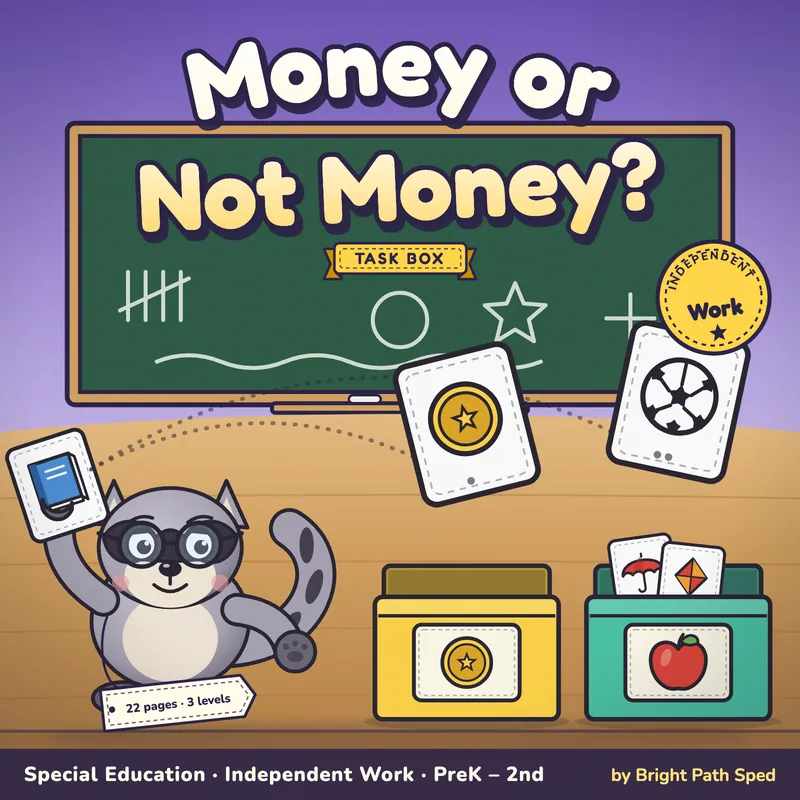 Money or Not Money? Sort Task Box, image 1 of 4