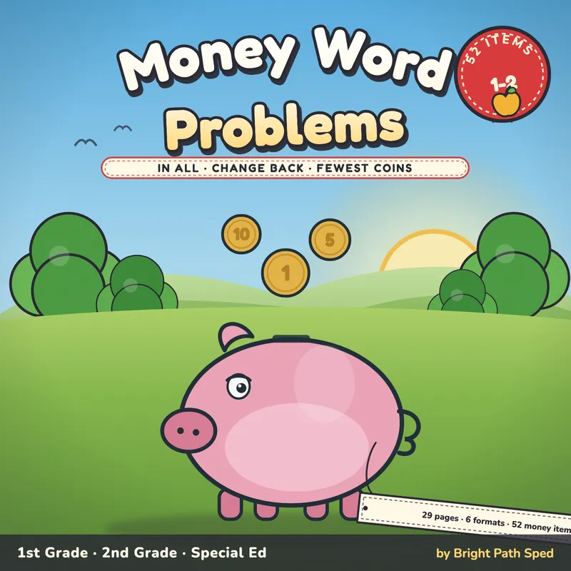 Money Word Problems Worksheets, image 1 of 4