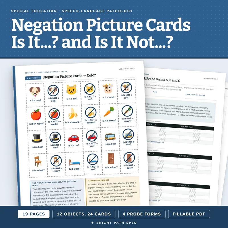 Negation Picture Cards, image 1 of 4