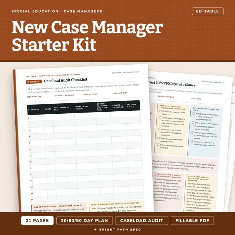 New Case Manager Starter Kit Editable, image 1 of 4