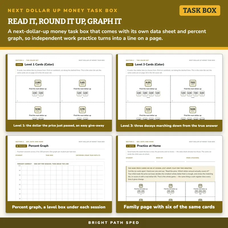 Next Dollar Up Money Task Box, image 3 of 4