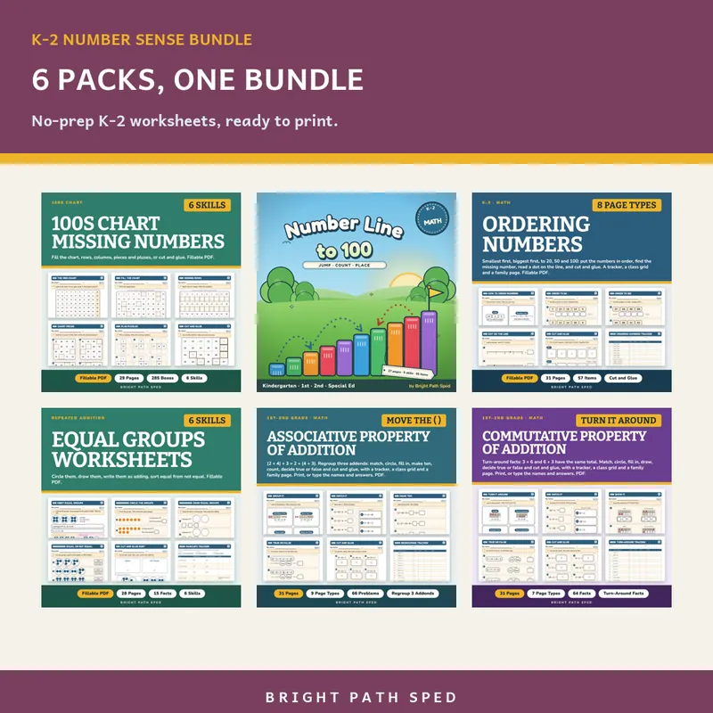Number Sense Worksheets Bundle, image 2 of 3